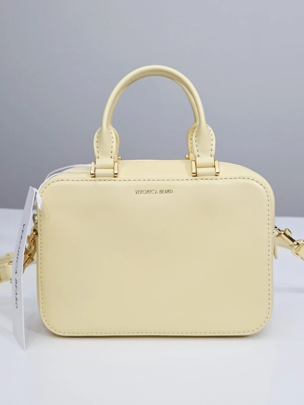 NWT VERONICA BEARD BOXY TOP HANDLE BAG - CHAMOMILE